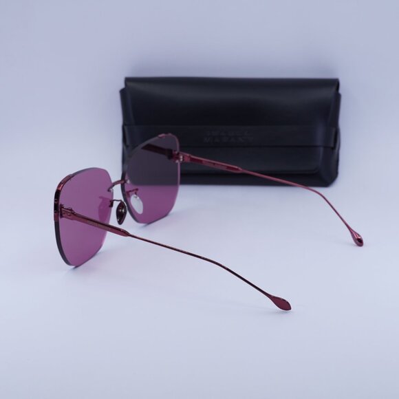 🕶️New Isabel Marant IM 0082/S 08CQ U1 Sunglasses - Cherry Frame, Pink Lenses - Picture 8 of 8